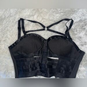 Bandage crop bustier top.